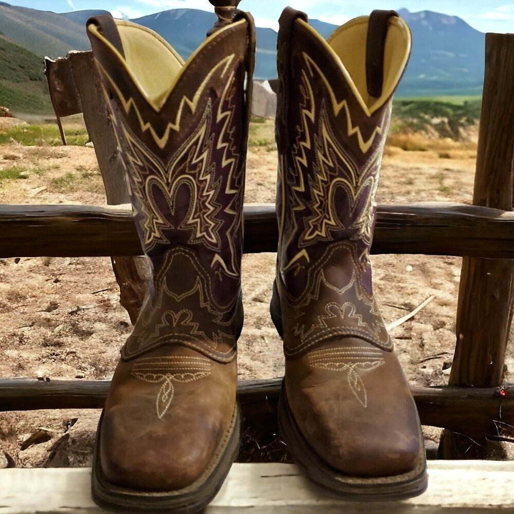 Durango Rebel Women Boot Brown DSS Leather Western Boot Sz6.5 Country Farm Rodeo